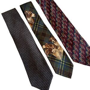 Tie Bundle. 3 100% Silk Ties Calvin Klein, Colours,‎ Van Heusen